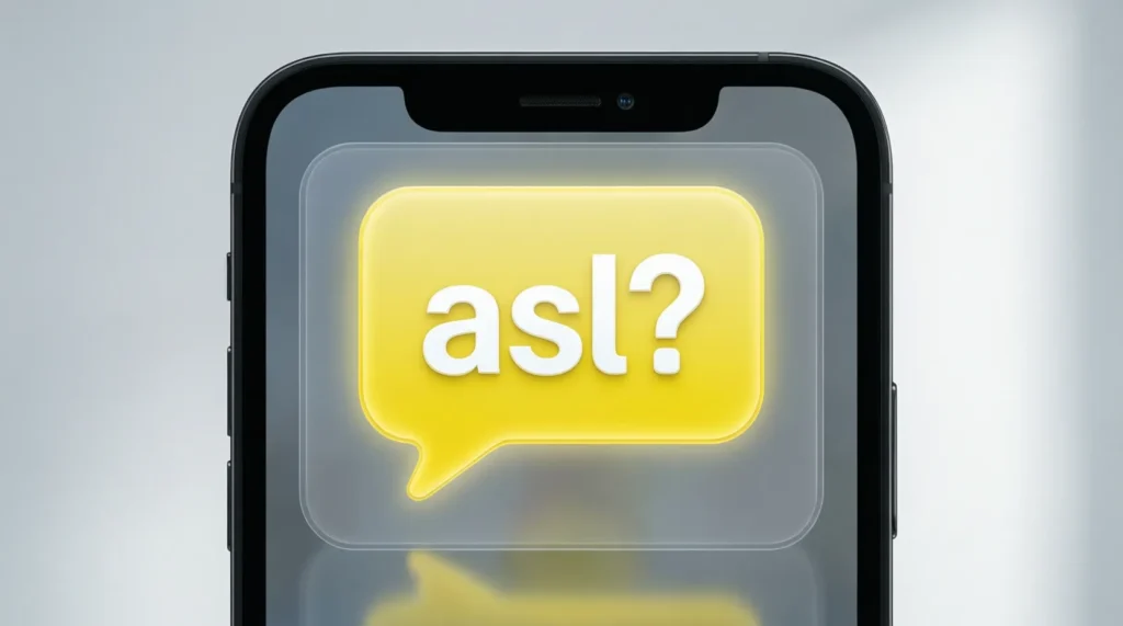 ASL Meaning on Snapchat