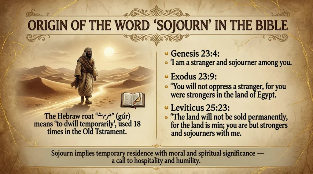 Origin of the Word “Sojourn” in the Bible