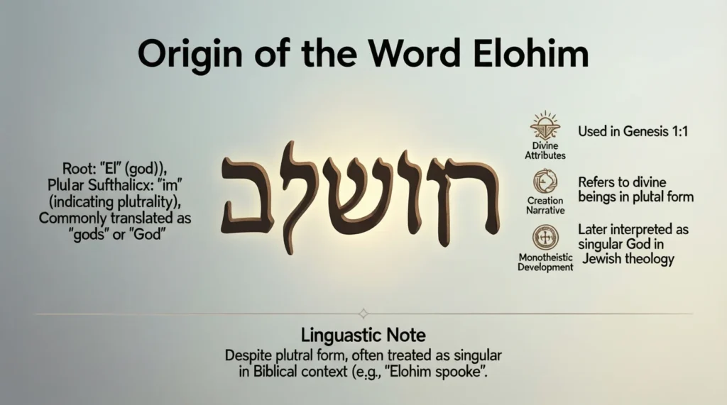 Origin of the Word Elohim