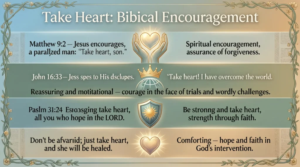 Biblical Examples of “Take Heart”