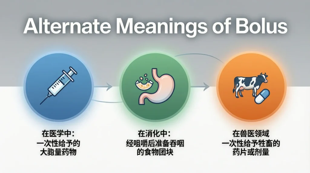 Alternate Meanings of “Bolus”