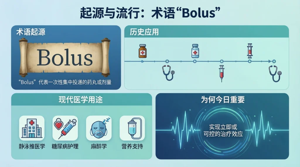 Origin and Popularity of the Term “Bolus”