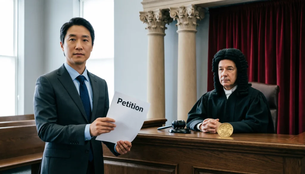 Petitioner Mean in Court