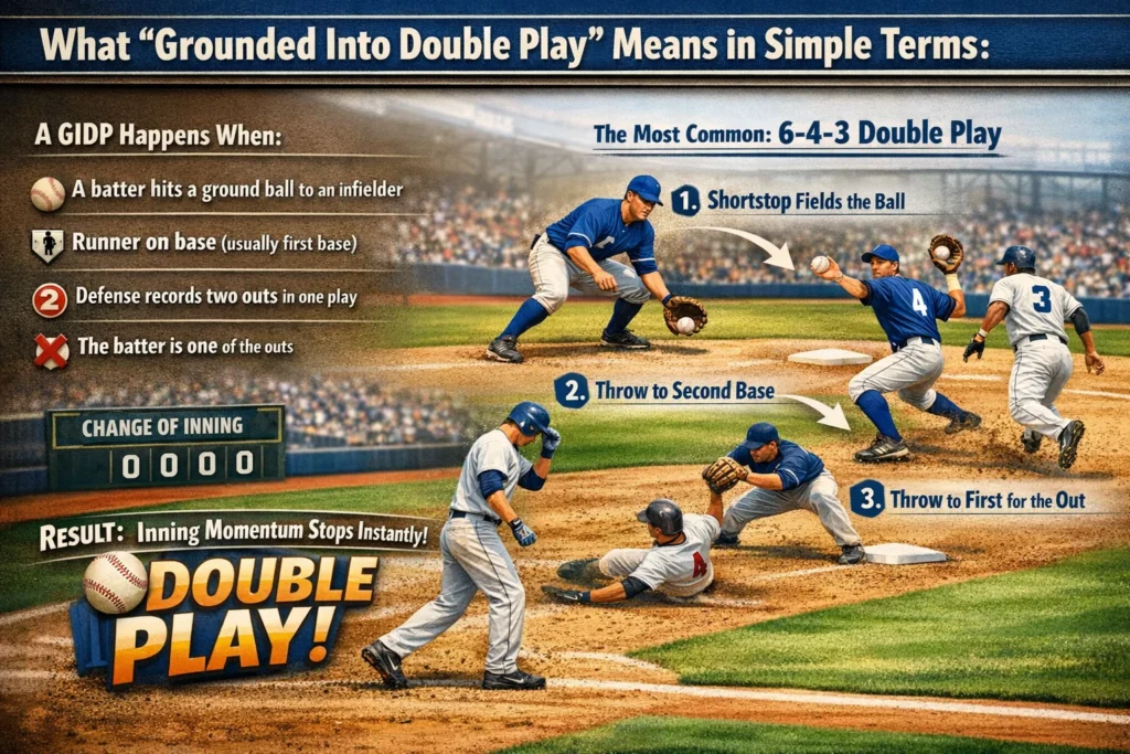 What “Grounded Into Double Play” Means in Simple Terms