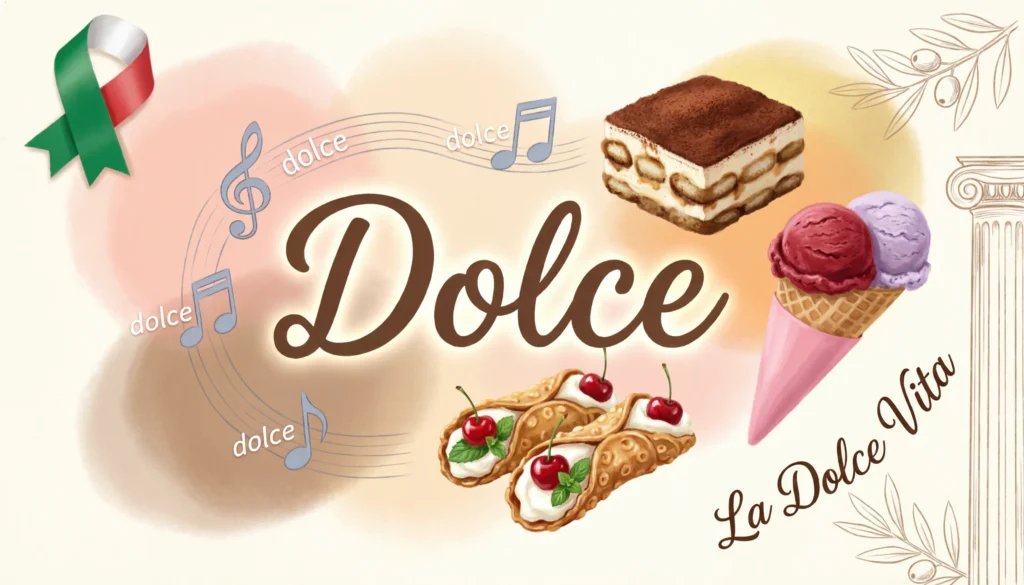 Dolce Mean in Italian