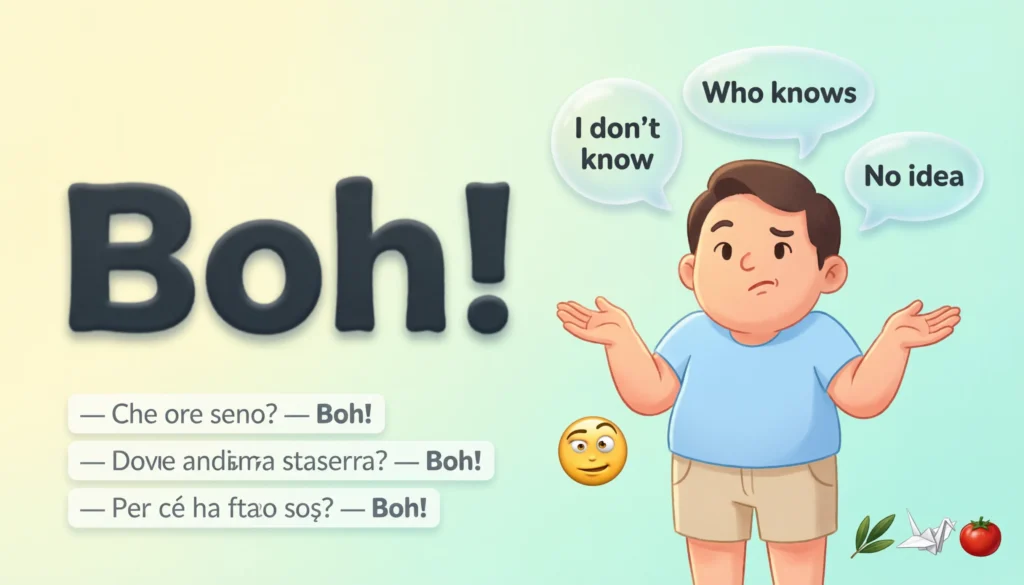 “Boh” Mean in Italian