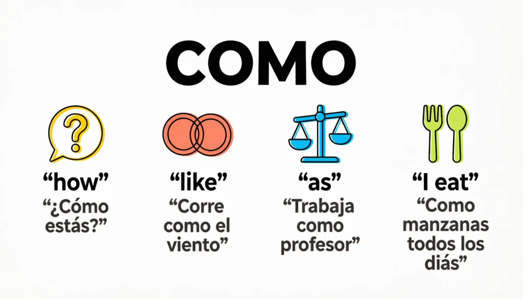 “Como” Mean in English