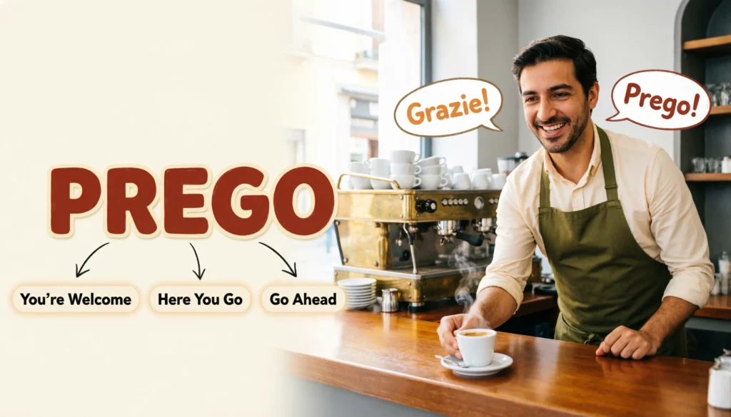 Prego Mean in English