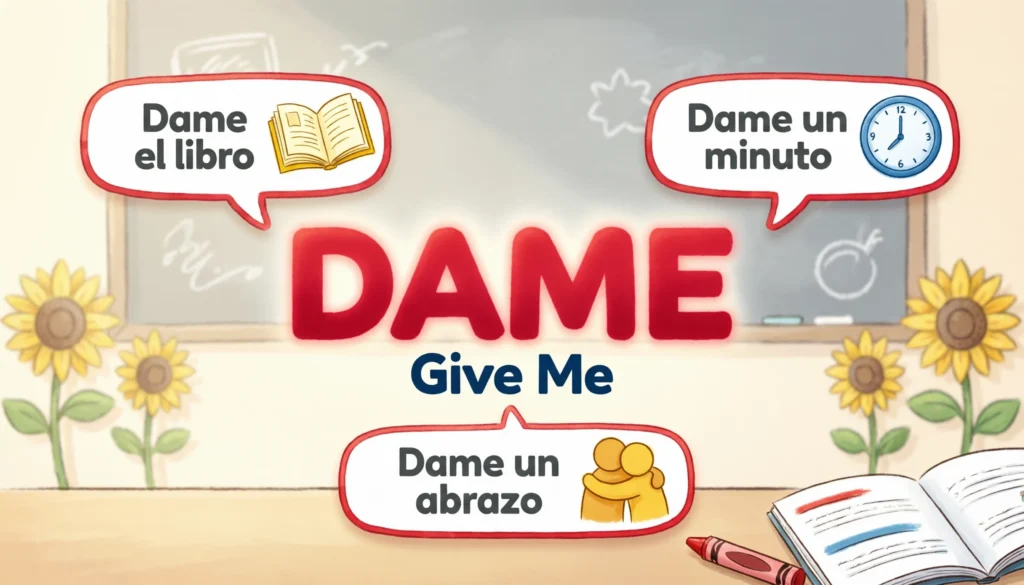 “Dame” Mean in Spanish