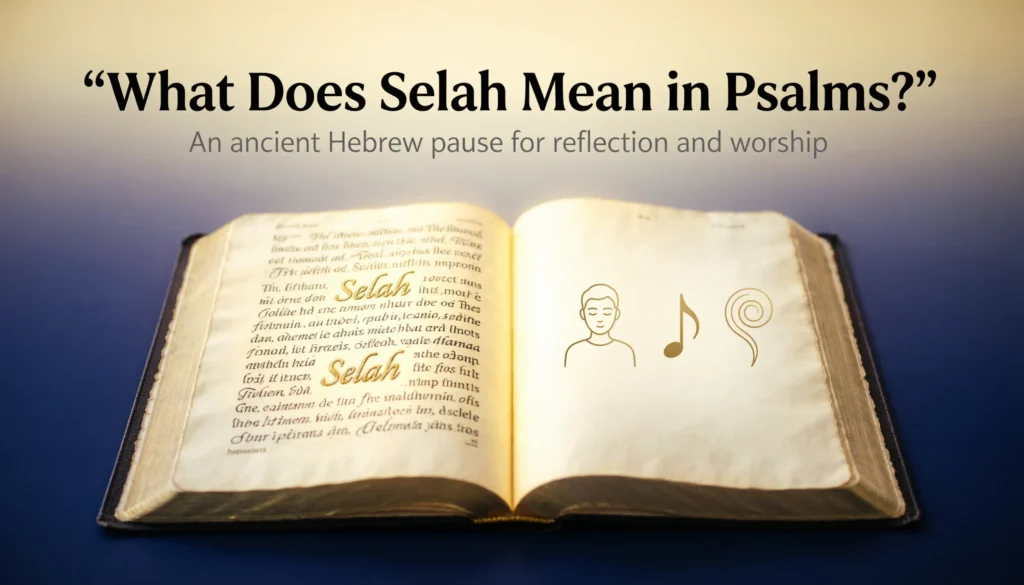 Selah Mean in Psalms