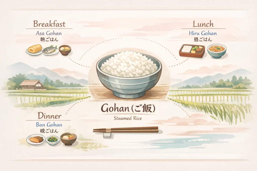 Gohan Mean in Japanese