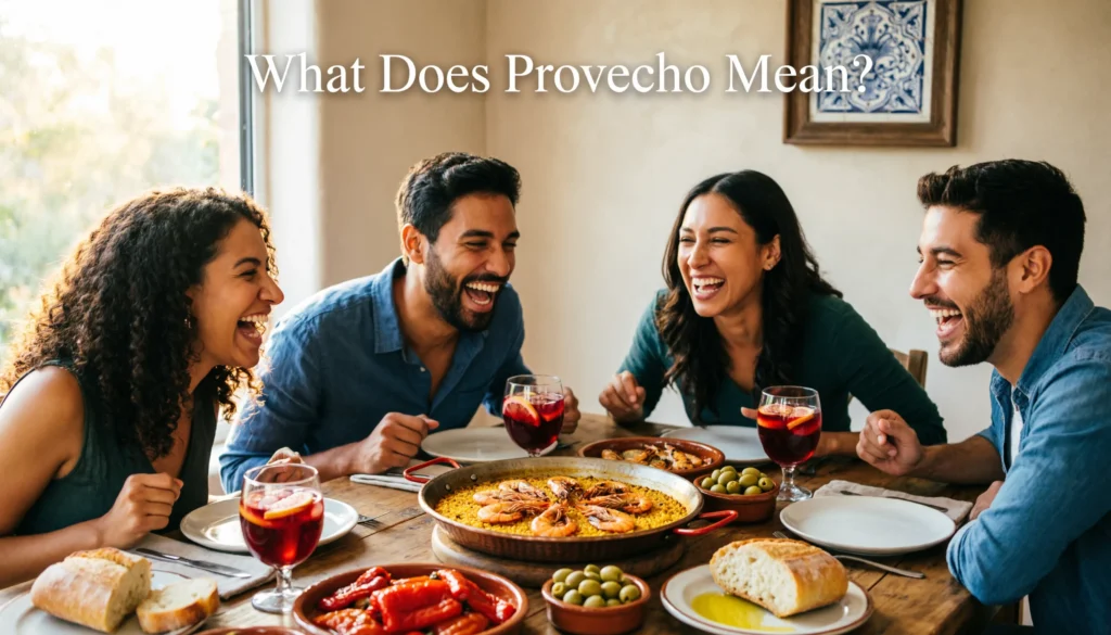 “Provecho” Mean in Spanish